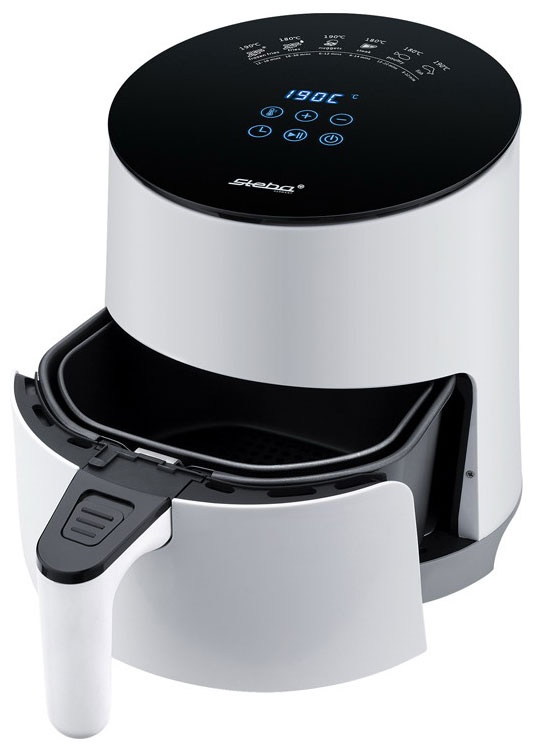 Аэрофритюрница Steba HF 1000, мощность 1500 Вт, ЖК-дисплей, белый фото 2