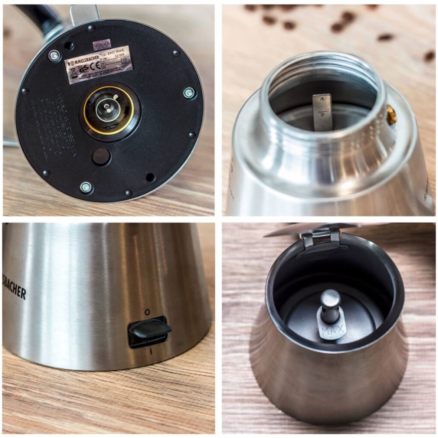 Кофеварка эспрессо Rommelsbacher EKO 364/E, нержавеющая сталь фото 2