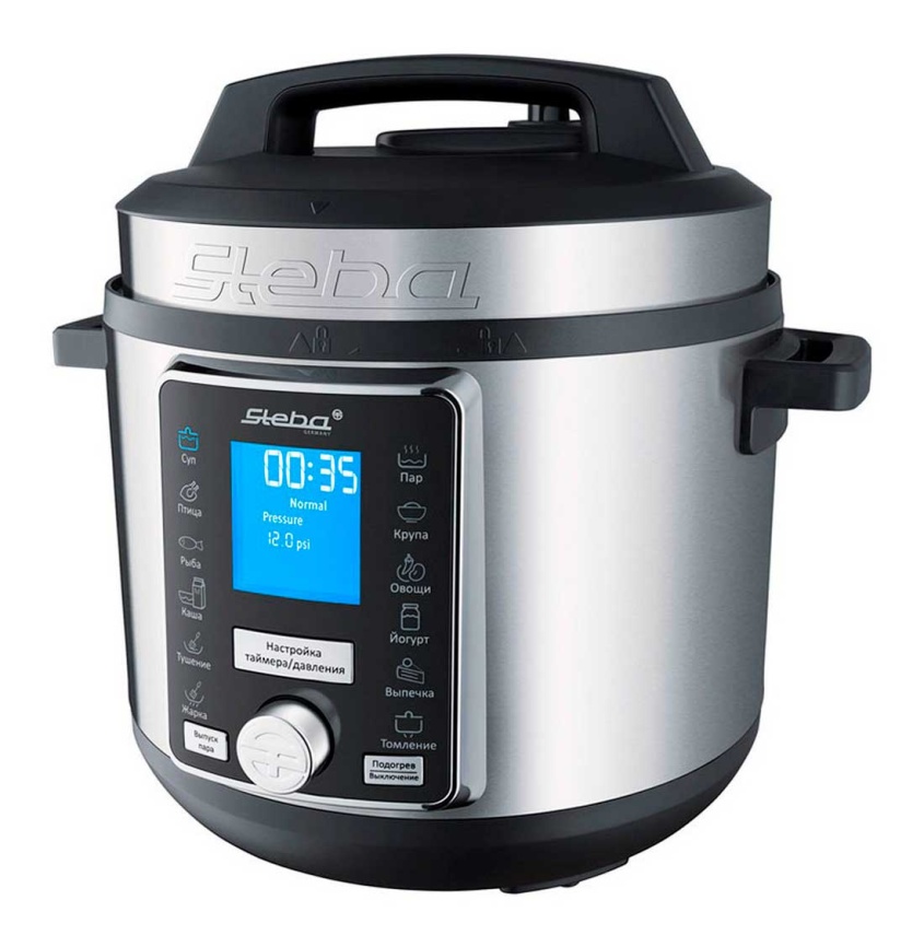 Мультиварка-скороварка Steba DD 3 Smart, дисплей, мощность 1000 Вт, объем 6 л фото 1