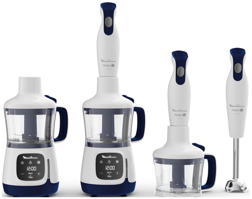 Блендер 4 в 1 Moulinex Yummy Gourmet DD55W110 белый/черный фото 1