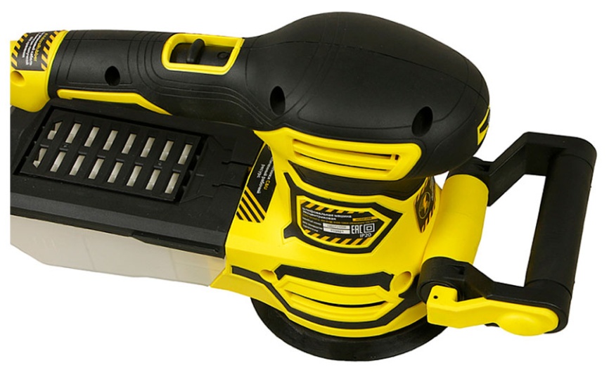 Эксцентриковая шлифовальная машина Hanskonner HOS8145R 450 Вт d=125 мм 6000-12500 об/мин кабель 4 м фото 4