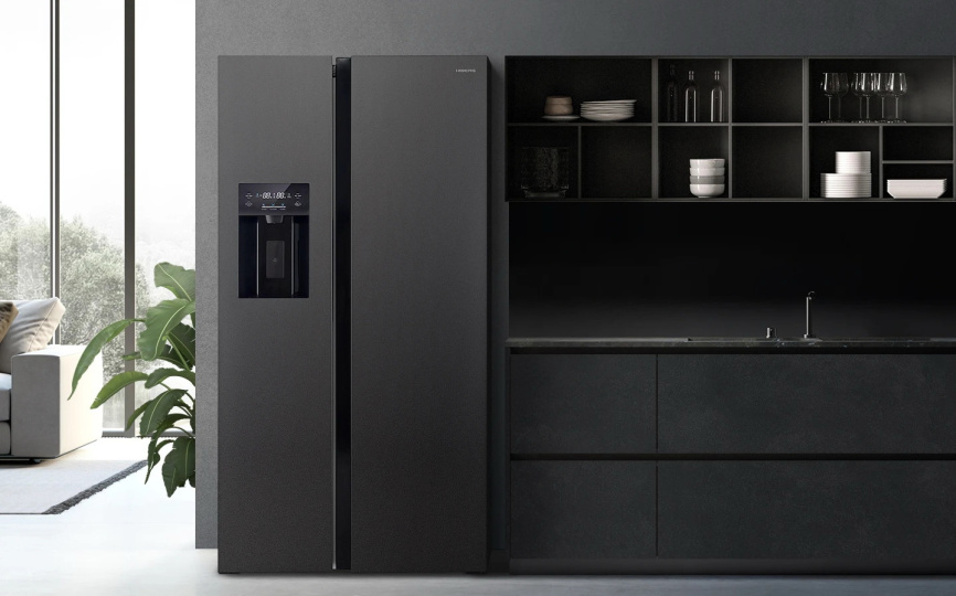 Холодильник Side-by-Side Hiberg RFS-655DX NFB inverter No frost, черно-серый фото 5