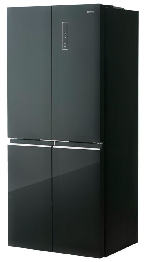 Многокамерный холодильник Centek CT-1744 NF Black Glass No frost, черный фото 2