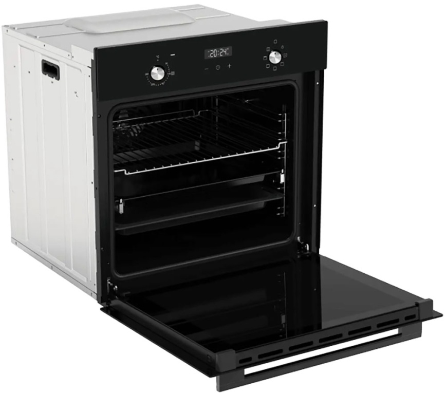 Электрический духовой шкаф Haier HOX-P06HGB 59 см, 76 л, гриль и конвекция, черный фото 4