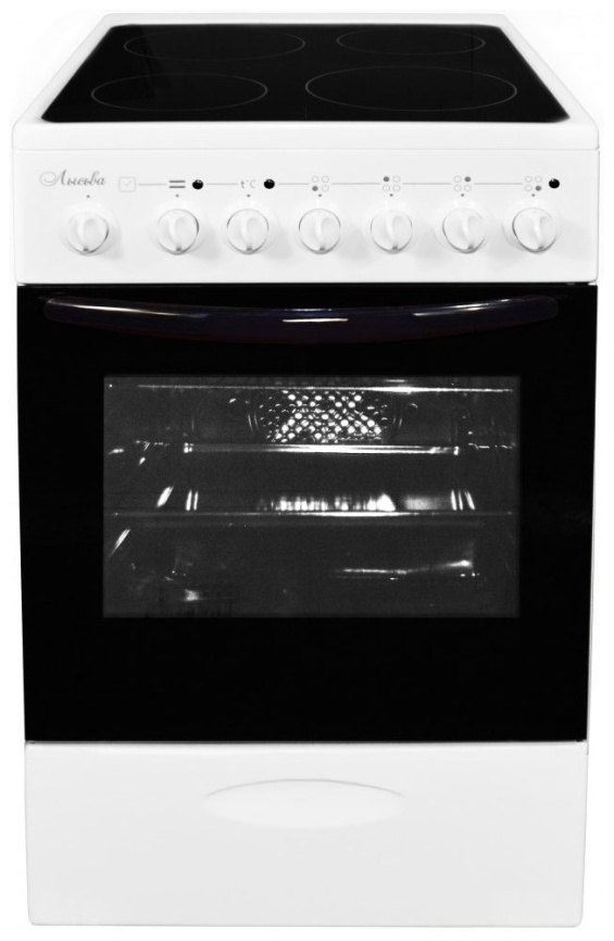 Электроплита Лысьва EF4006MK00 (ЭПС 43р4 МС) 50 см, 57 л, 4 конфорки, белый фото 1