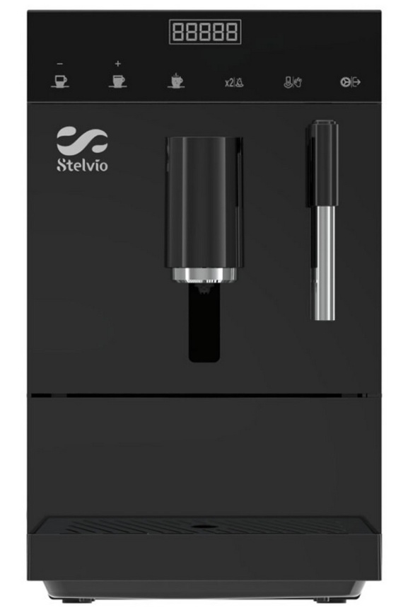 Кофемашина автоматическая Stelvio AC100, 20 бар, 1100 Вт, черная фото 1
