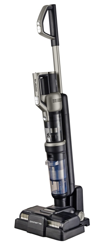 Вертикальный пылесос моющий Polaris PVCW 6070, серый фото 2
