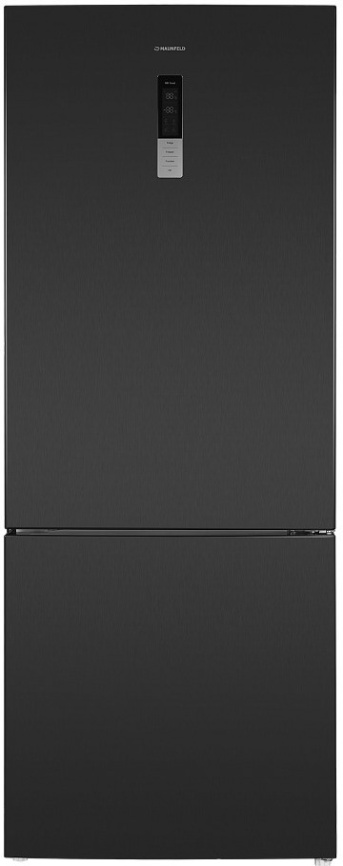 Двухкамерный холодильник Maunfeld MFF1857NFSB No frost, черно-серый фото 6