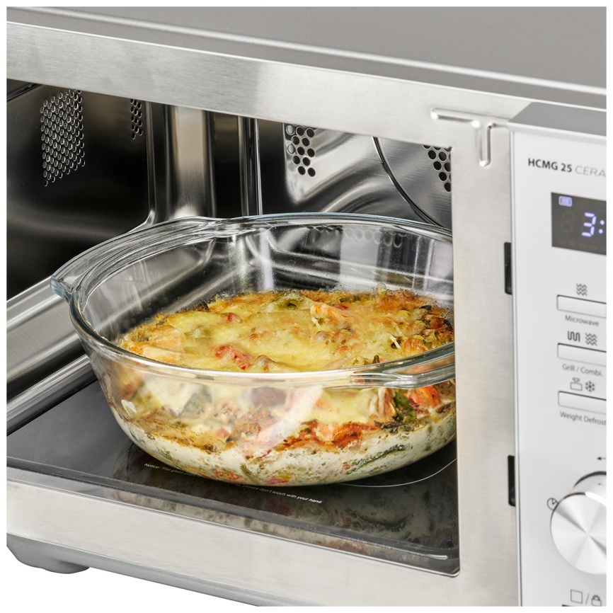 Микроволновая печь - СВЧ Caso HCMG 25 Ceramic Chef, таймер, серебристый фото 6