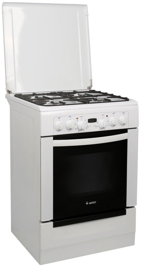 Комбинированная плита Gefest Брест 6102-03 60 см, 4 конфорки, белый фото 2