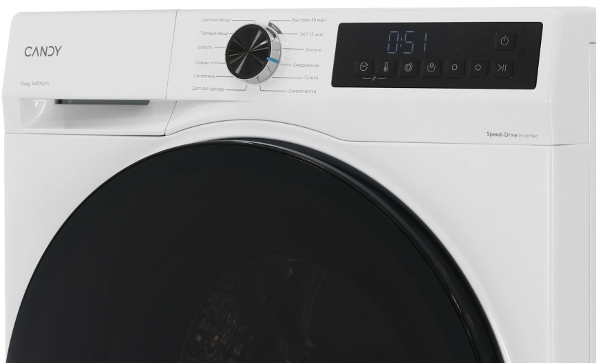 Стиральная машина с сушкой Candy Nova C33D4 474MBBW-07 7 кг, белый фото 8