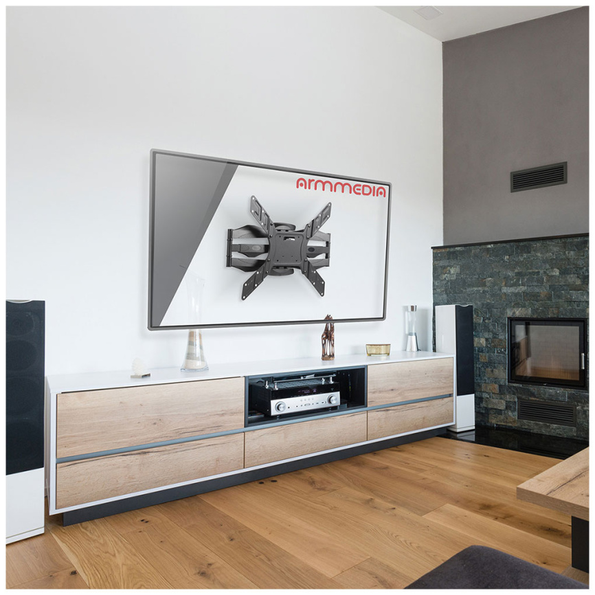 Кронштейн для телевизора Arm media COBRA-45 new black фото 2
