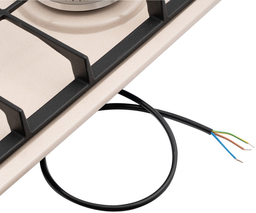 Газовая варочная панель De’Longhi OWF 46 PRO RUS 58 см, 4 конфорки электроподжиг газконтроль, бежевый фото 10