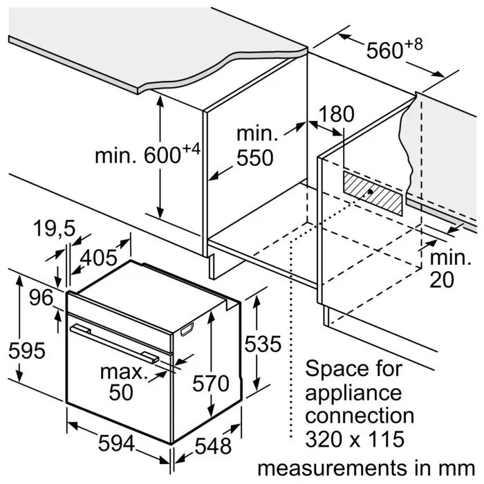 Встраиваемый духовой шкаф Bosch BOSCH Serie 4 HRG232EB3 фото 5