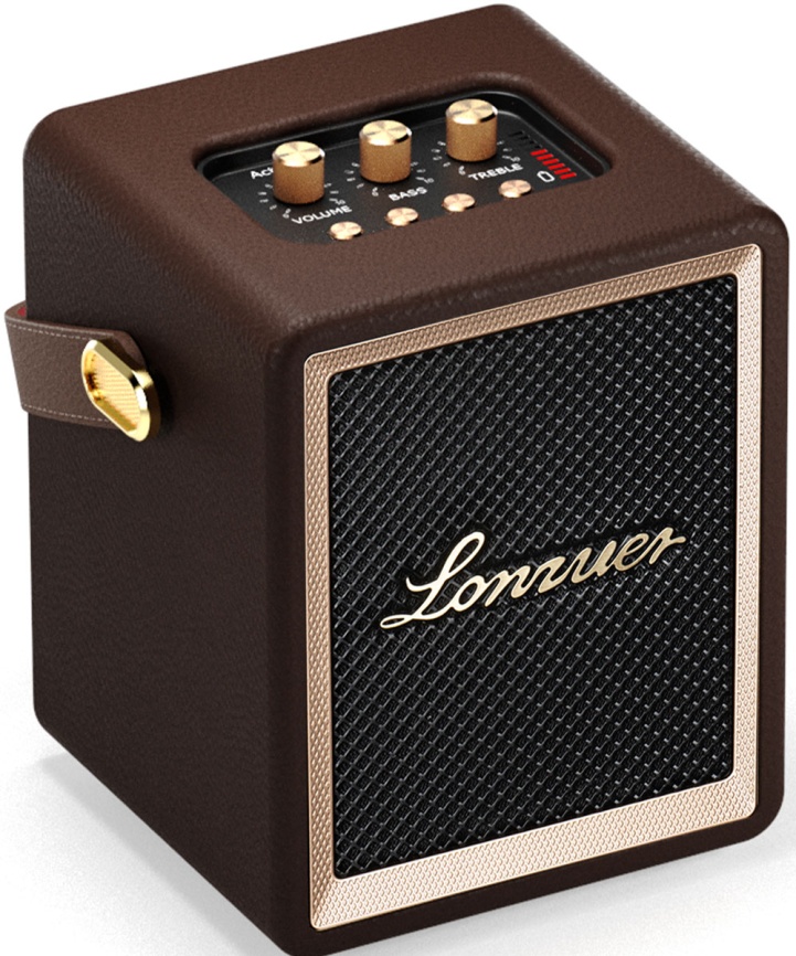 Портативная колонка Lonzuer Action, коричневый фото 1