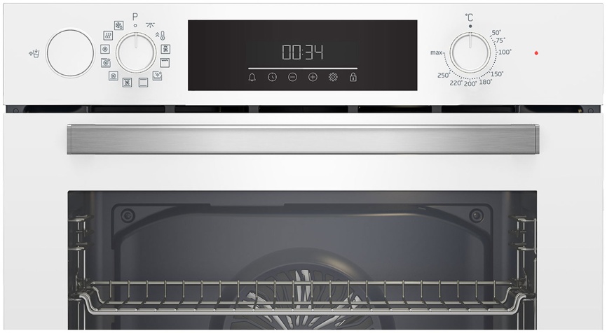 Электрический духовой шкаф Beko BBIS143N0W 59 см, 72 л гриль конвекция, белый фото 5