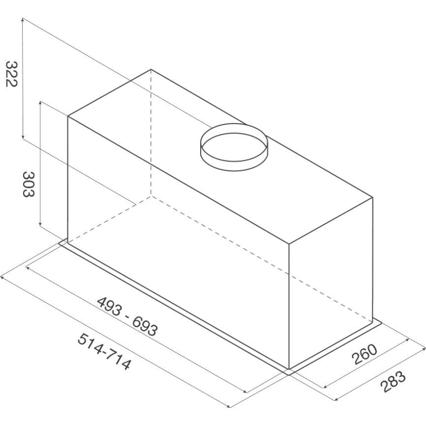 Встраиваемая вытяжка JET AIR JET AIR PLANE LUX BL MAT/A/52-PRF0175762 фото 3