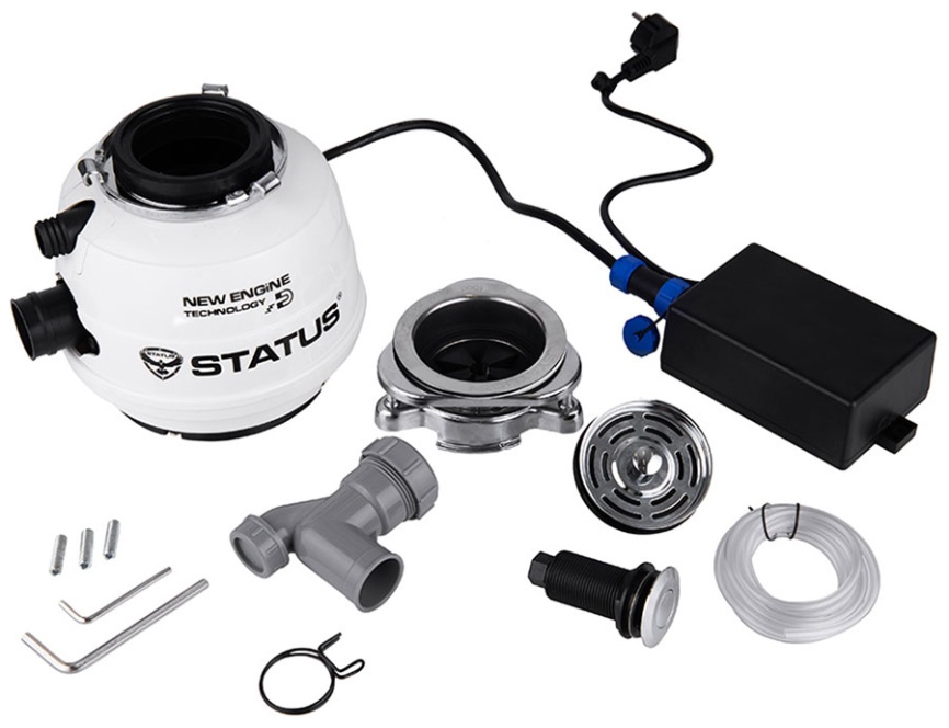 Измельчитель пищевых отходов индукционный Status NEXT 200 Compact Белый 09810701 фото 5