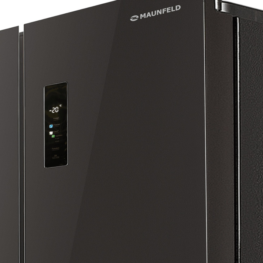 Многокамерный холодильник Maunfeld MFF183NFSBE No frost, черно-серый фото 6