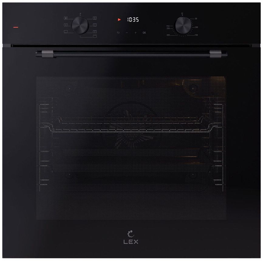 Электрический духовой шкаф LEX EDP 671 BBL MAX 59 см, 78 л, конвекция, черный фото 1