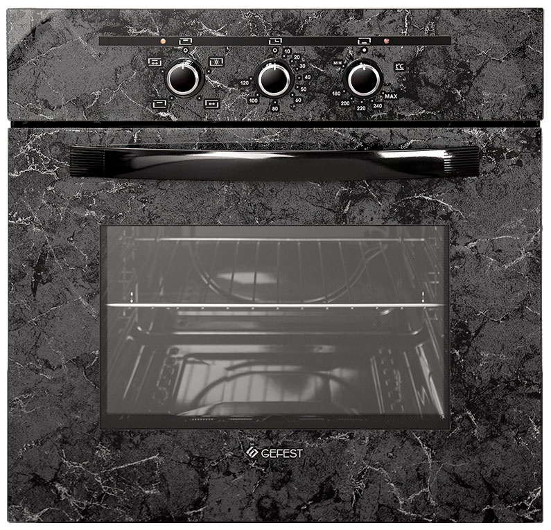 Газовый духовой шкаф Gefest ДГЭ 621-01 К53 59 см, 52 л гриль, черный фото 1