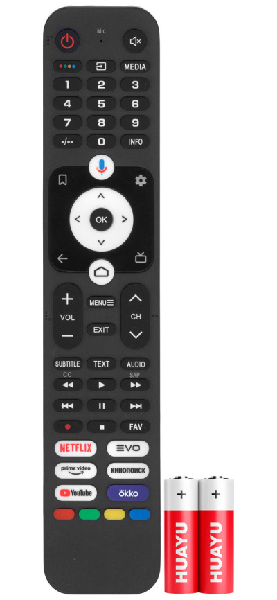 Универсальный пульт Huayu HTR-U32R, с голосовой функцией, для телевизора Haier, Candy фото 1
