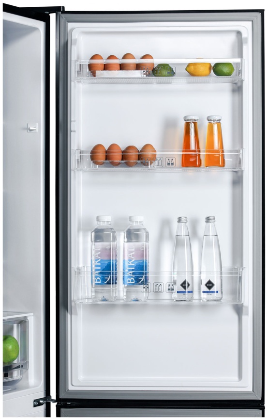 Двухкамерный холодильник NordFrost RFC 390D NFGB No frost, черный фото 12