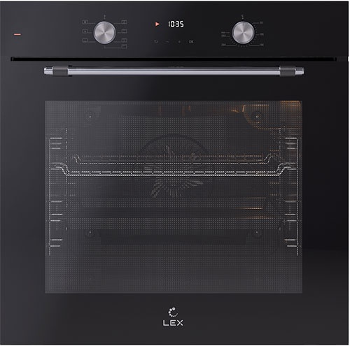 Электрический духовой шкаф LEX EDP 671 BL MAX 59 см, 78 л, конвекция, черный фото 1