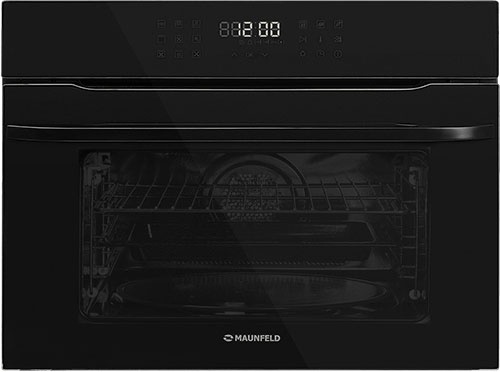 Духовой шкаф с СВЧ Maunfeld XCMO4414GB 59 см, 44 л, гриль и конвекция, черный фото 1