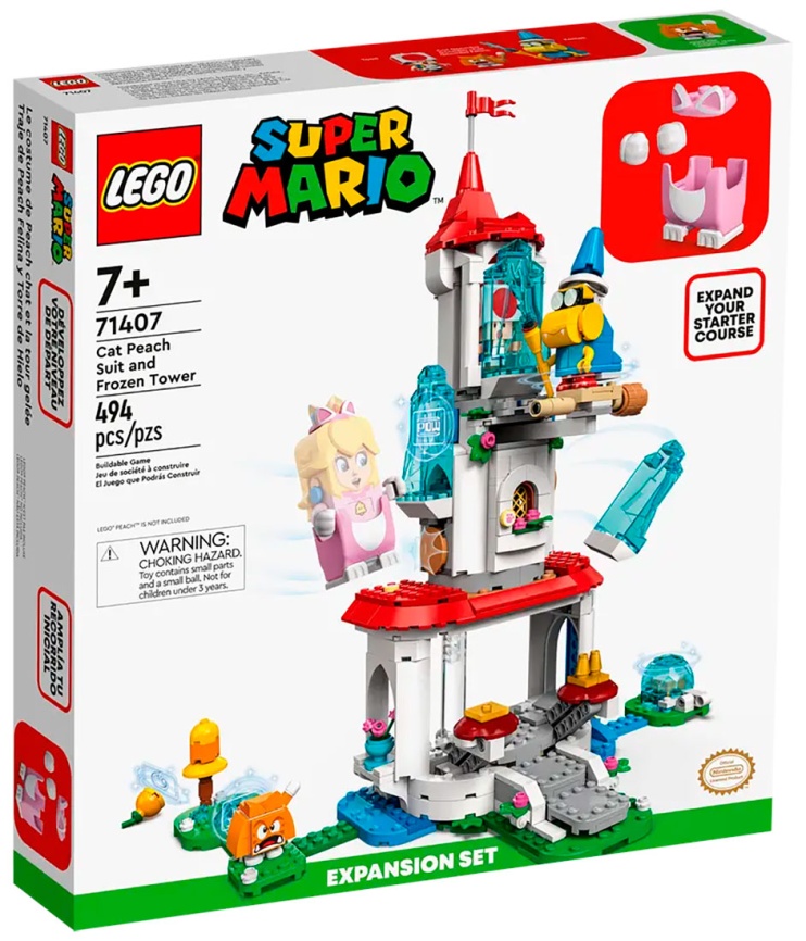 Конструктор Lego Super Mario Доп. набор «Наряд Пич-кошки и Ледяная башня» (71407) фото 2