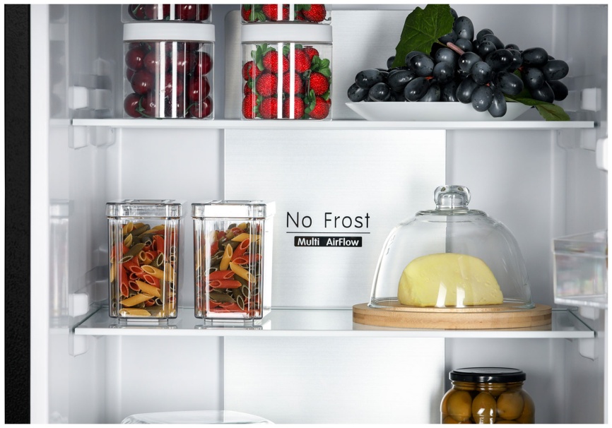 Двухкамерный холодильник NordFrost RFC 390D NFGB No frost, черный фото 8