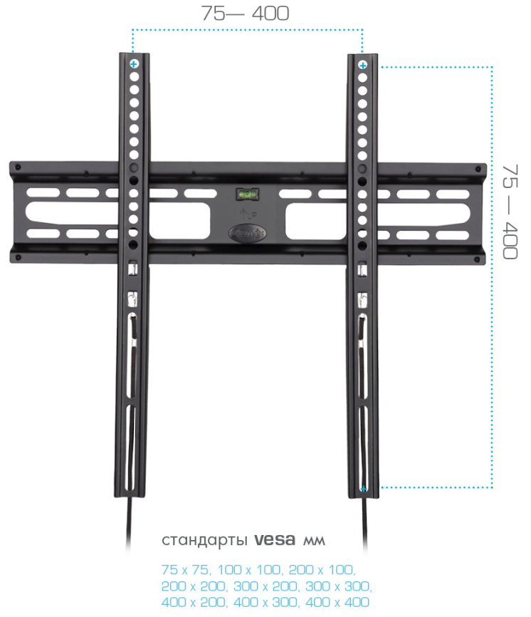 Кронштейн для телевизора Kromax FLAT-3 black фото 8