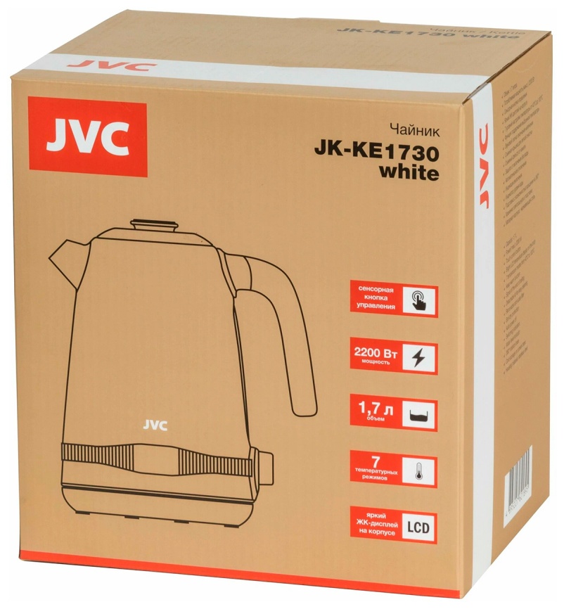 Чайник электрический JVC JK-KE1730 white фото 9