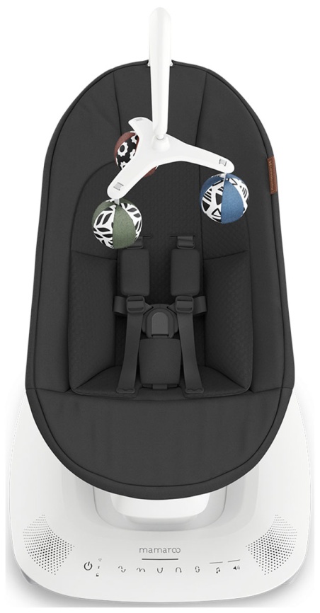 Шезлонг для новорожденных UPPAbaby (4moms) Mamaroo Jake - Charcoal Melange (2001-MRO-EU-JKE) фото 5