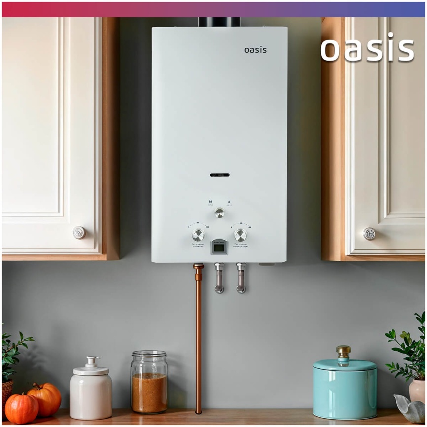 Газовый проточный водонагреватель Oasis 20 OG, сжиженный газ фото 8