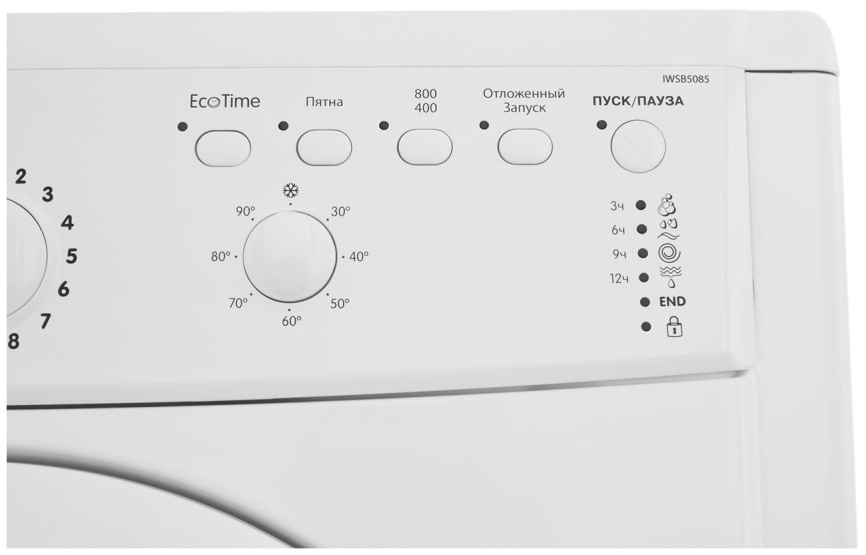Стиральная машина Indesit IWSB 5085 автомат 5 кг, белый фото 8