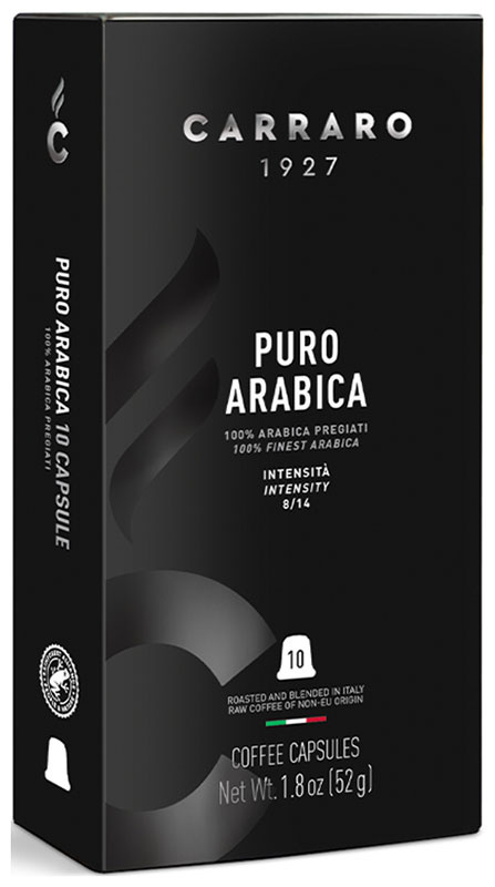 Кофе молотый в капсулах Carraro PURO ARABICA 52 г (система Nespresso) фото 1