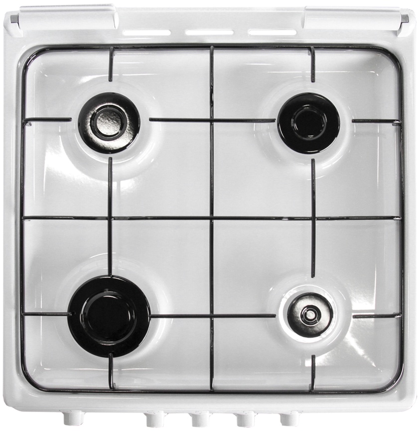Газовая плита De luxe 5040.37 г к 50 см, 43 л, 4 конфорки, белый фото 4