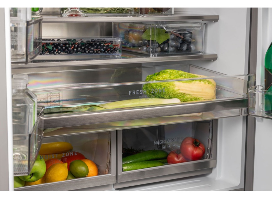 Многокамерный холодильник Hiberg RFQ-600DX NFGC inverter No frost, серый фото 7