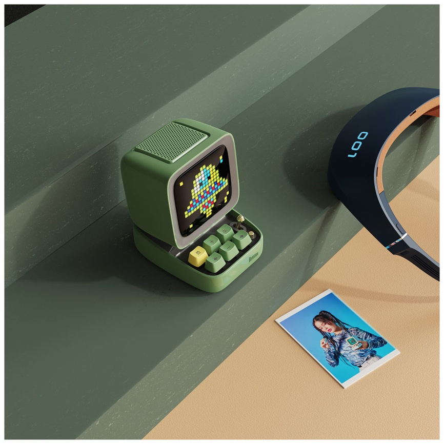 Умная колонка Divoom Ditoo Pro зеленая (41000009680) фото 7