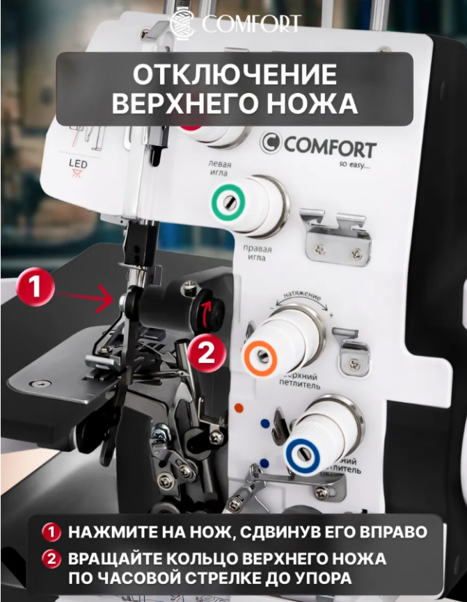 Швейная машина оверлок 145M COMFORT фото 4