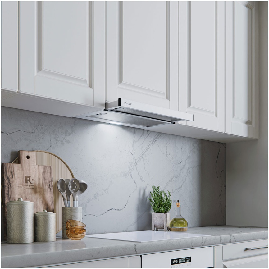 Вытяжка LEX HIDE G 600 WHITE фото 4