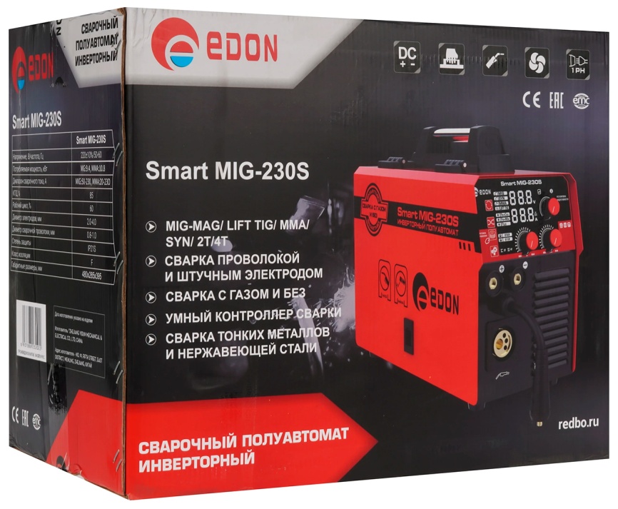 Сварочный полуавтомат Edon Smart MIG-230S фото 10