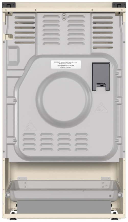 Комбинированная плита Gorenje GKS5B70CLI 50 см, 70 л, 4 конфорки, бежевый фото 5