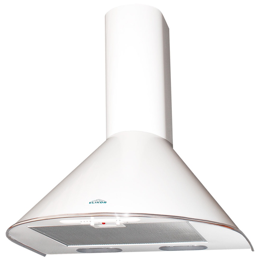 Вытяжка Elikor Эпсилон 50 белый серебряный кант фото 1
