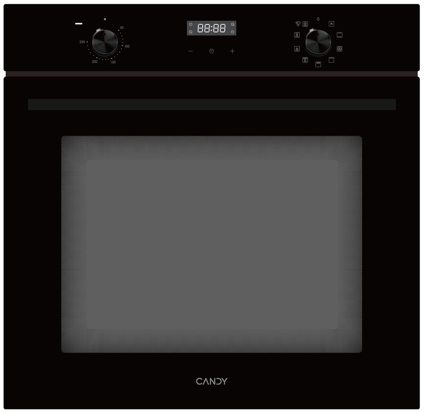 Электрический духовой шкаф Candy COXP08LTBB 59 см, 78 л, гриль и конвекция, черный фото 1