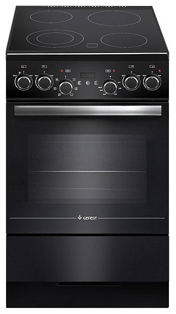 Электроплита Gefest ЭПНД 5560-03 0057 58 см, 52 л, 4 конфорки, черный фото 1