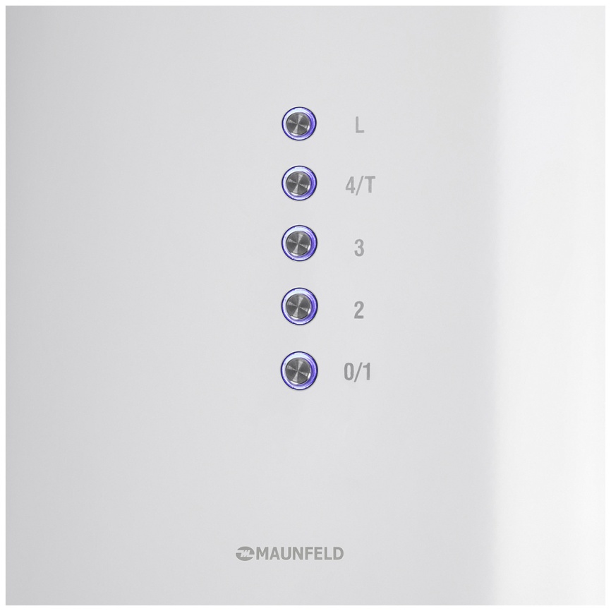 Вытяжка Maunfeld Lee Isla 39 264.4 Вт 4 скорости, кнопочное управление, белый фото 3