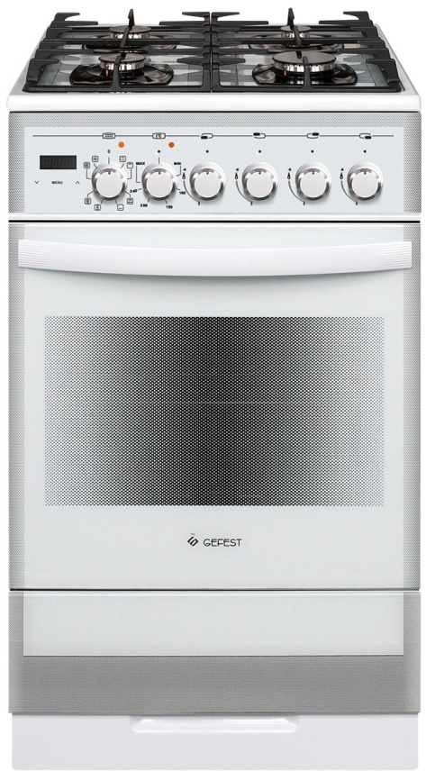 Комбинированная плита Gefest ПГЭ 5502-03 0042 50 см, 4 конфорки, белый фото 1