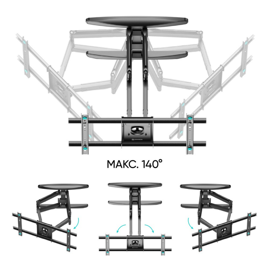 Кронштейн ONKRON M6L Black фото 7